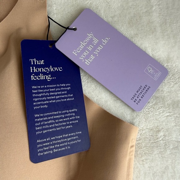 Honeylove Bra Camisole Shapewear Nude‎ 2X Built-In Support Tank NWT - Picture 3 of 13